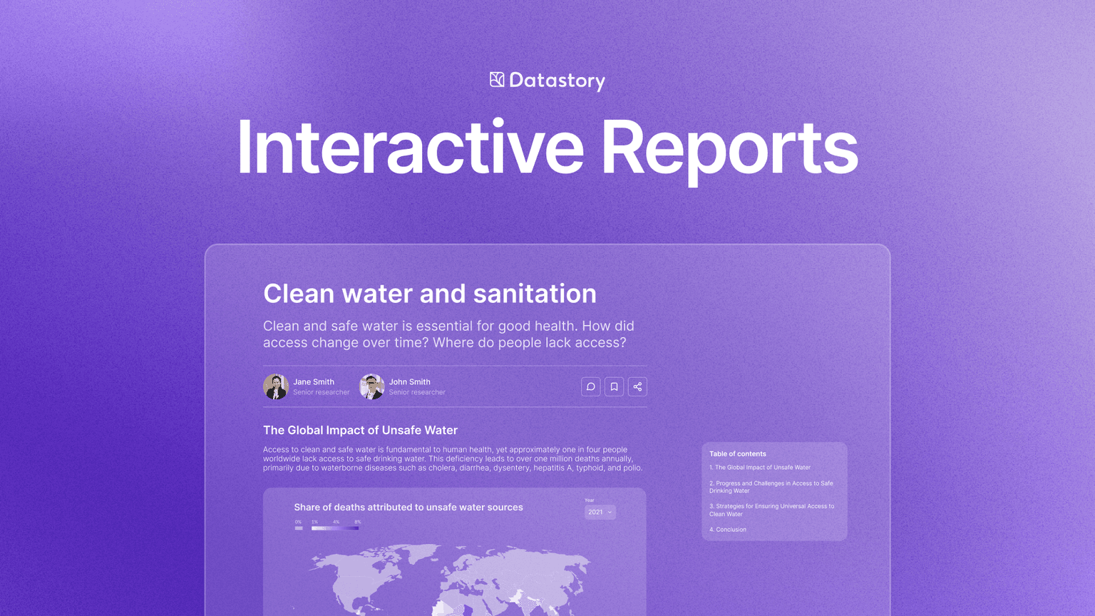 Interactive reports by Datastory: transform data into dynamic stories