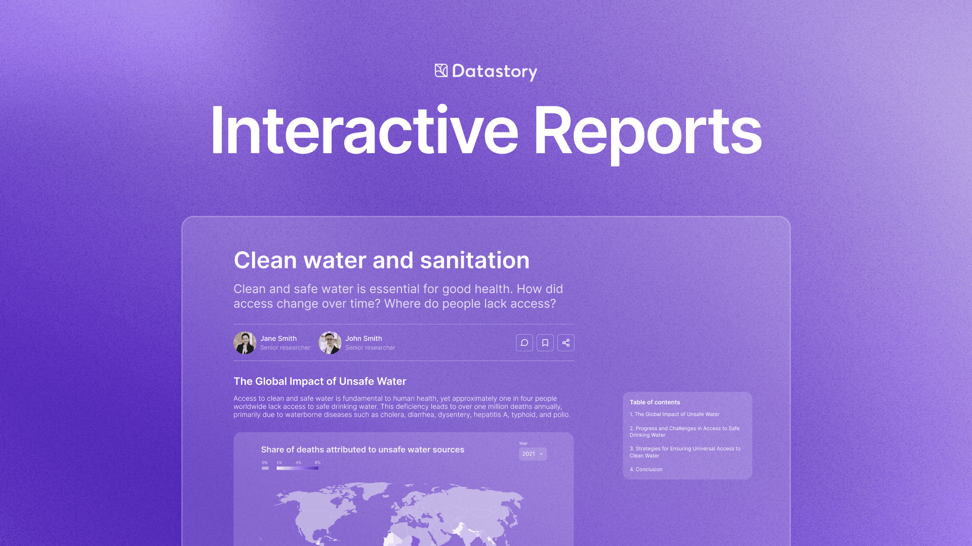 Interactive reports by Datastory: transform data into dynamic stories