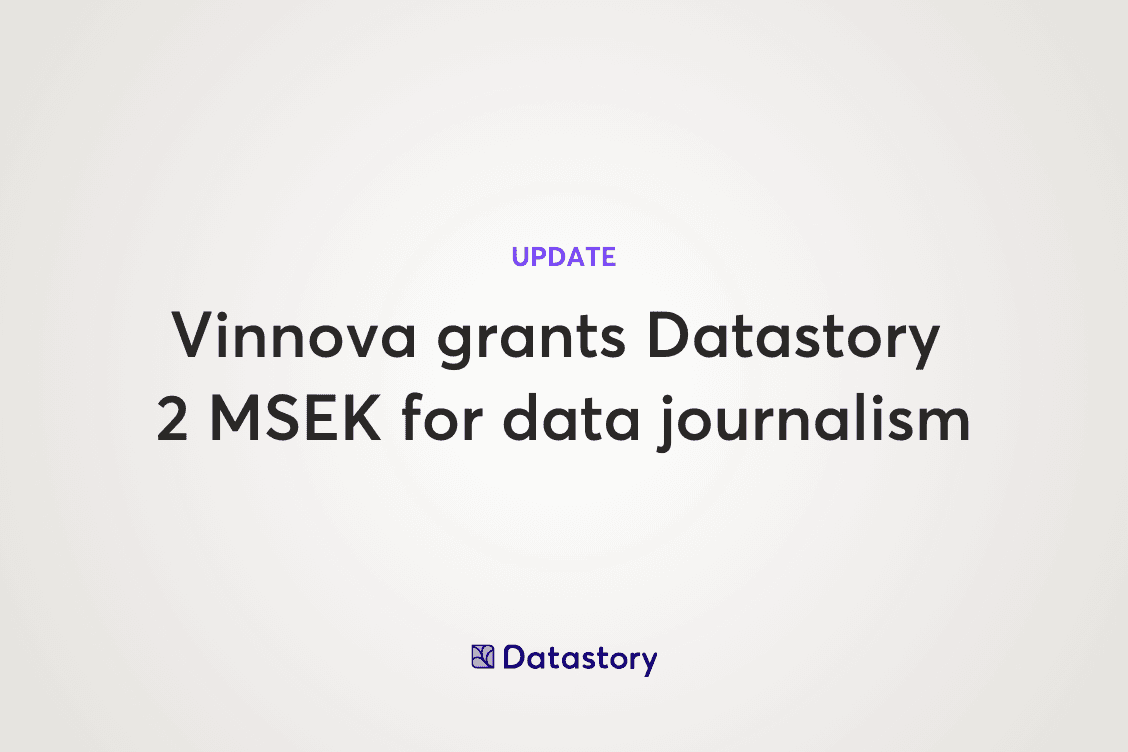 Vinnova grants Datastory 2 MSEK for data journalism